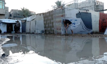 الشتاء في غزة