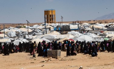 صورة أرشيفية لمخيم الهول لسجناء داعش
