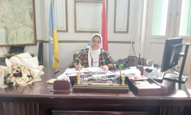 المهندسة إيمان عباس رئيس حي وسط الإسكندرية 