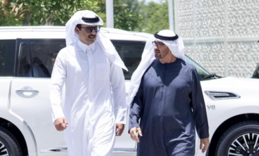 محمد بن زايد وتميم بن حمد