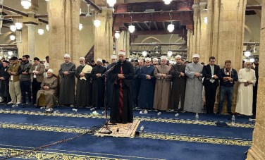 صلاة التراويح فى الجامع الأزهر 