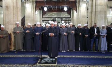 صلاة التراويح فى الجامع الأزهر 