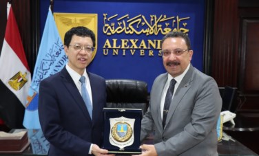 زيارة الوفد الصيني لجامعة الإسكندرية 