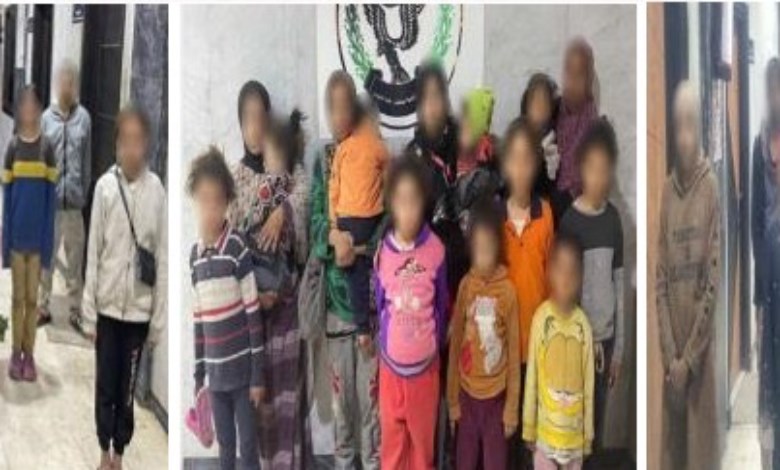 المتهمين والأطفال