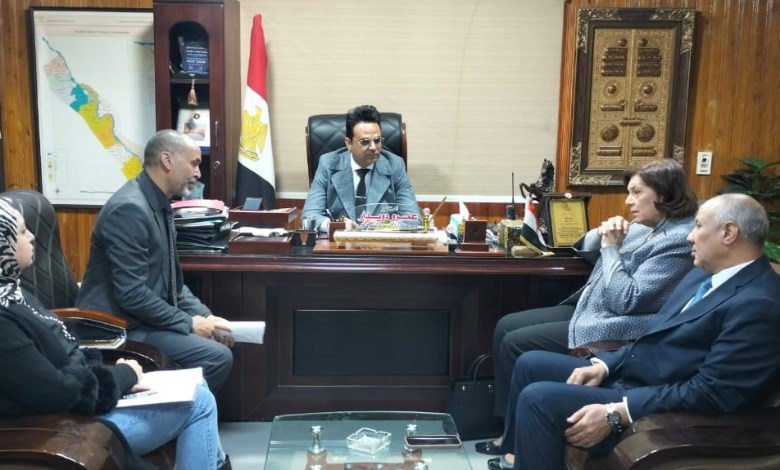 وكيل وزارة الصحة يستقبل رئيس جامعة ميريت بسوهاج 