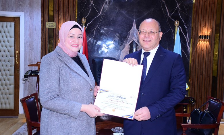 تكريم المهندسة نهال المغربي 