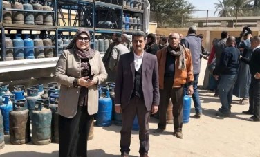 وكيل وزارة التموين يتابع توزيع أسطوانات البوتاجاز 
