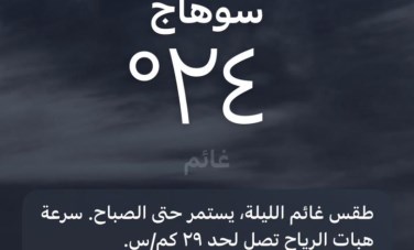 رفع درجة الاستعداد لسوء الأحوال الجوية 