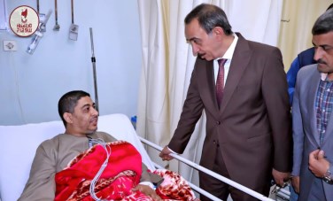 اللواء طارق راشد يزور مدير مكتب تموين ابيدوس 