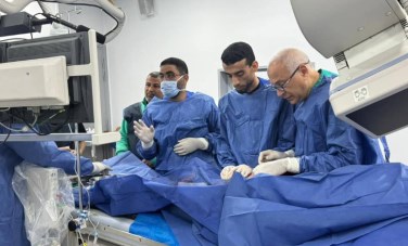 إنقاذ مريض فلسطيني بمستشفيات سوهاج الجامعية 