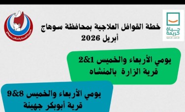 خطة القوافل الطبية خلال شهر أبريل 