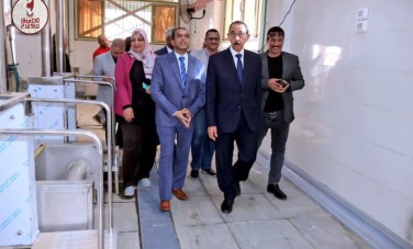 محافظ سوهاج ومدير عام الطب البيطري يتفقدان المجزر العمومي 