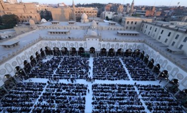 صلاة التراويح فى الجامع الأزهر 