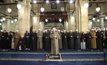 صلاة التراويح فى الجامع الأزهر 