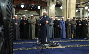 صلاة التراويح فى الجامع الأزهر 