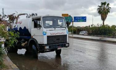 امطار غزيرة تضرب الإسكندرية