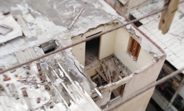 انهيار اسقف عقار بالإسكندرية