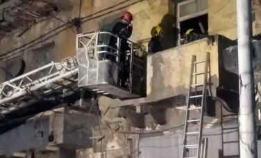 انهيار اسقف عقار بالإسكندرية