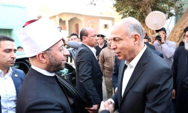 محافظ المنيا يستقبل وزير الاوقاف