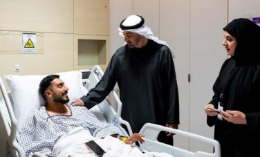 زيارة محمد بن زايد للمصابين