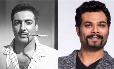 الفنان رشدي أباظة والفنان أحمد عبدالله محمود