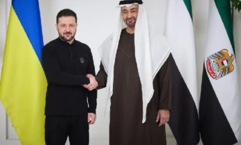 الرئيسان الإماراتي والأوكراني
