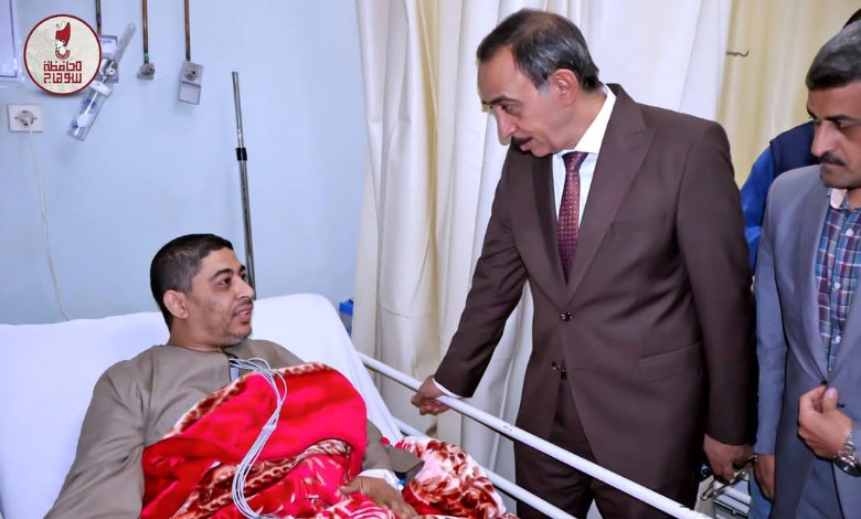 اللواء طارق راشد يزور مدير مكتب تموين ابيدوس 