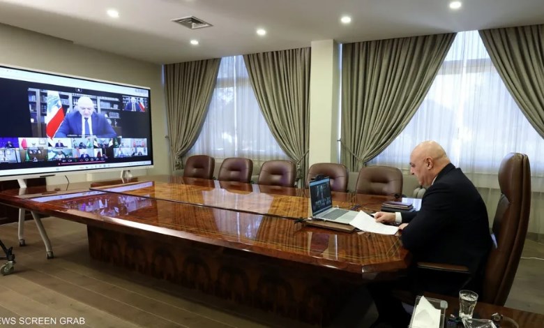 الرئيس اللبناني عقد لقاء افتراضيا مع مسؤولين في الاتحاد الأوروبي