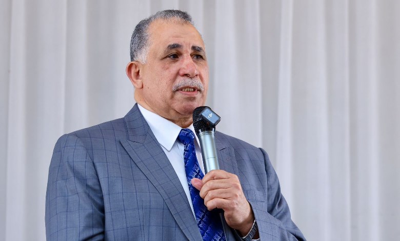  الدكتور عبدالحليم علام نقيب المحامين خلال كلمته في جلسة حلف اليمين بسوهاج