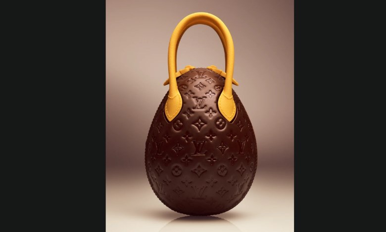 شنطة على شكل شوكولاتة