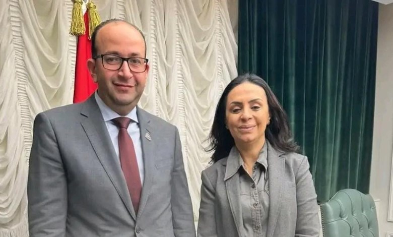 النائب عمرو عويضة مع وزيرة التضامن الاجتماعى 