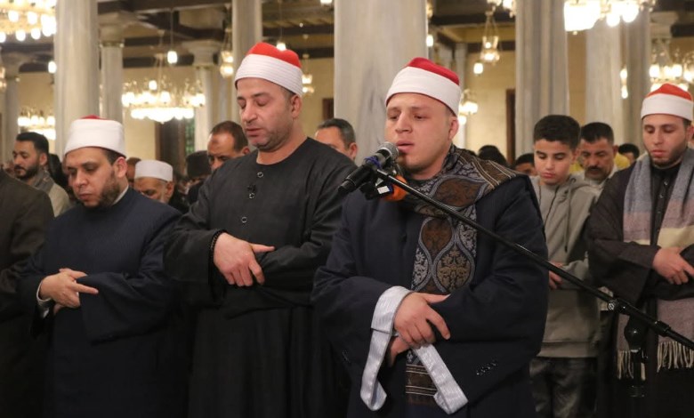 صلاة التراويح فى الحسين 