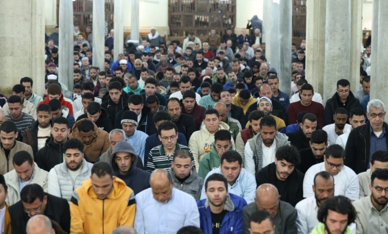 صلاة التراويح فى الجامع الأزهر 