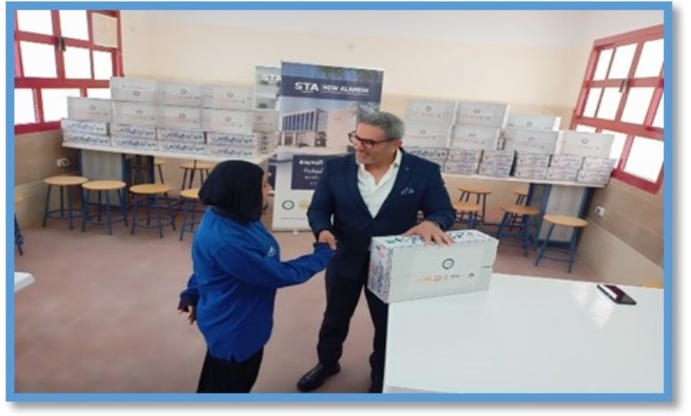 عجيبة للبترول تتابع تنفيذ مشروع مدرسة التكنولوجيا التطبيقية بمدينة العلمين الجديدة