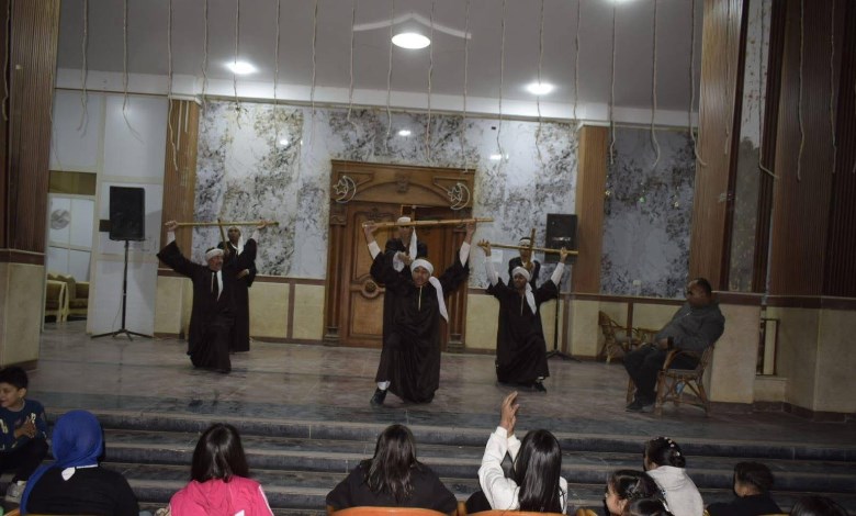 بنادي شهد الرياضي بالمنيا عروض الفنون الشعبية 