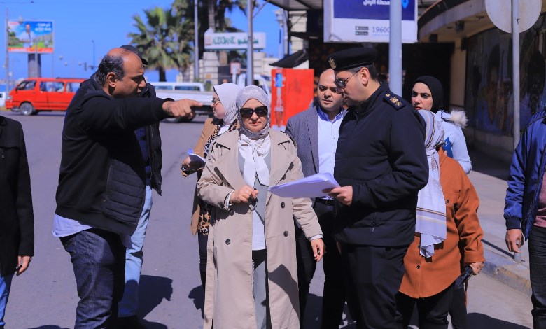 نائب محافظ الإسكندرية تتفقد شارع النبي دانيال