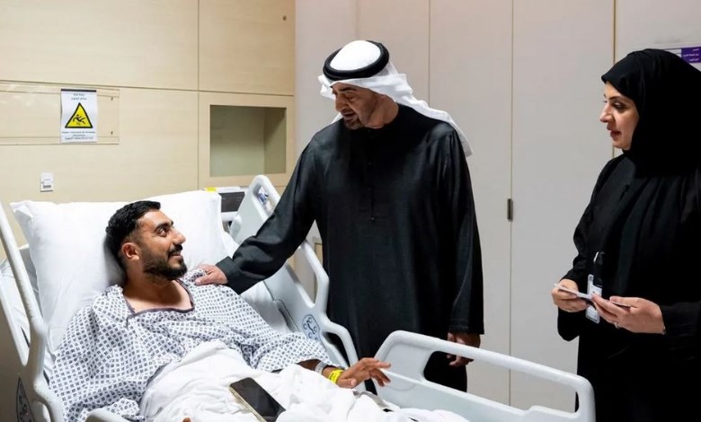 زيارة محمد بن زايد للمصابين