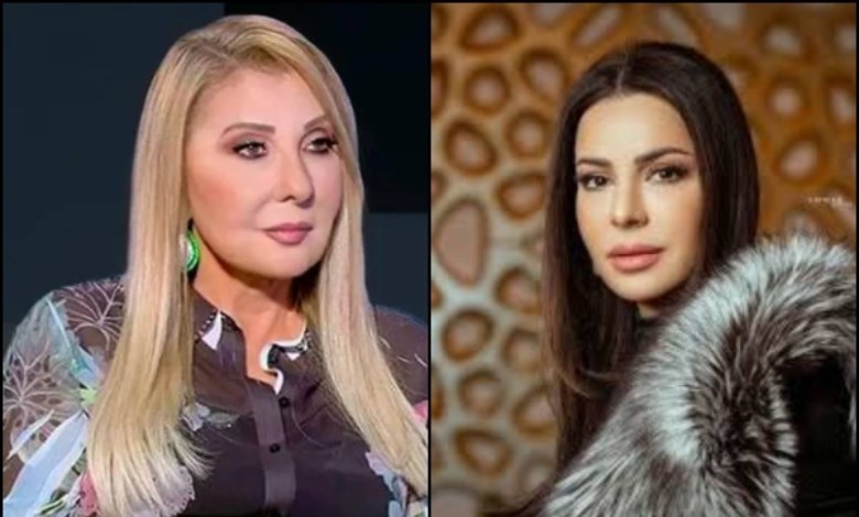 الفنانة نادية الجندي والفنانة فريال يوسف