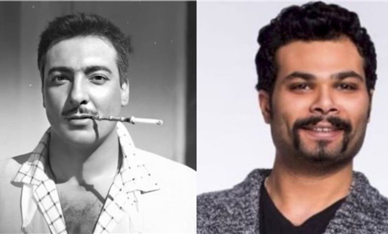 الفنان رشدي أباظة والفنان أحمد عبدالله محمود