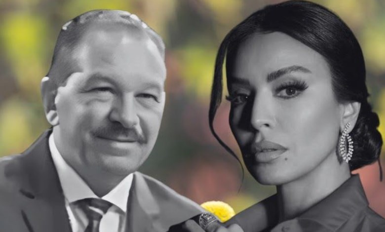 الفنانة الجزائرية أمل بوشوشة ووالدها 