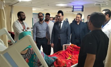 الدكتور عمرو دويدار وكيل وزارة الصحة يتابع الخدمات المقدم بمستشفى جهينة