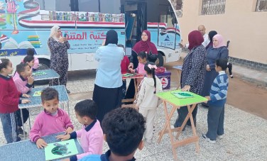 المكتبة المتنقلة بمكتبة مصر العامة بالشرقية