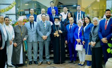 زيارة حزب الجبهة الوطنية بالمنوفية للمطرانية