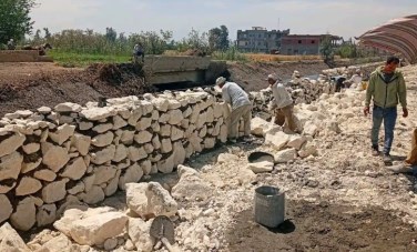 تنفيذ أعمال حماية جسر مصرف الرحمانية