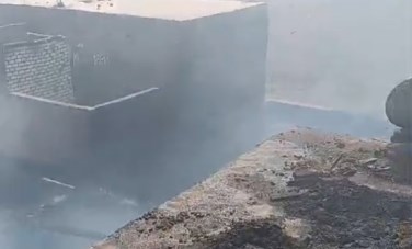 حريق هائل في دشنا 