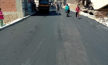 رصف شارع القفاصين بأبوتيج