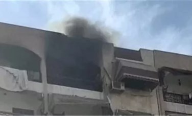حريق شقة 