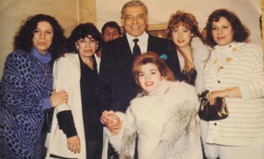 فريد شوقي وبناته الخمسة