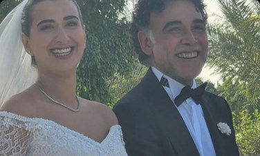المخرج هاني خليفة وزوجته المنتجة رنا حسنين 