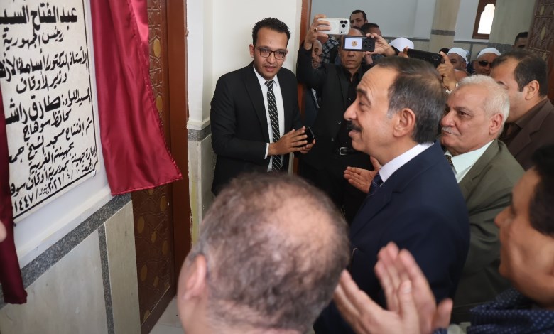محافظ سوهاج يفتتح مسجد الشيخ جمعة بمركز جهينة في عيدها القومي 